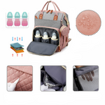 2-in-1 Wickelrucksack für Babys mit integriertem Wickelbett