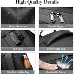 Travel backpack with vacuum function