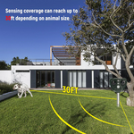 Solarbetriebener Vogelvertreiber mit Ultraschall und LED