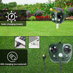 Solarbetriebener Vogelvertreiber mit Ultraschall und LED