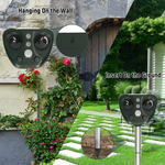 Solar-Powered Bird Repellent with Ultrasonic Technology