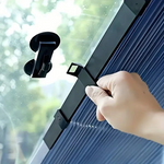 Faltbare Sonnenblende für Autoscheiben – Vorder- und Rückseite