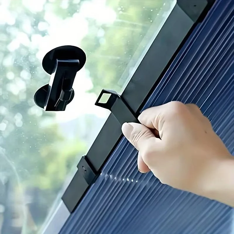 Faltbare Sonnenblende für Autoscheiben – Vorder- und Rückseite