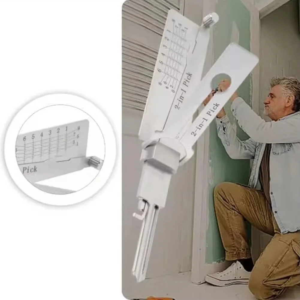 Precise 2-in-1 tool for decoding and opening locks