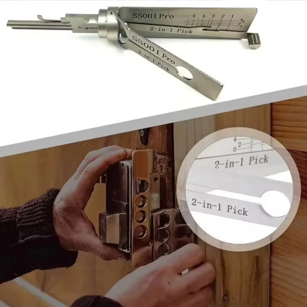 Precise 2-in-1 tool for decoding and opening locks