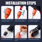 Cordless pressure washer with two batteries for effortless cleaning