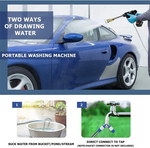 Cordless pressure washer with two batteries for effortless cleaning