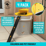 Efficient Rat Trap with Bucket Lid - Set of 4