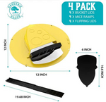 Efficient Rat Trap with Bucket Lid - Set of 4
