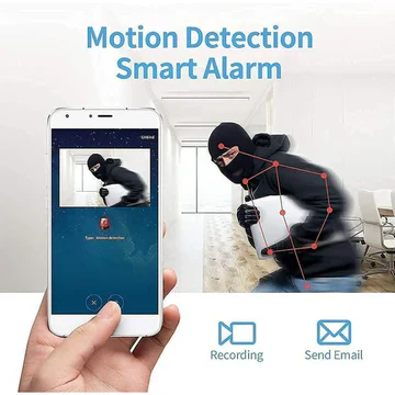 Compact Wireless Security Camera with Audio and Video Transmission
