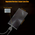Practical Magnifying Glass with Flexible Holder for Unhindered Reading