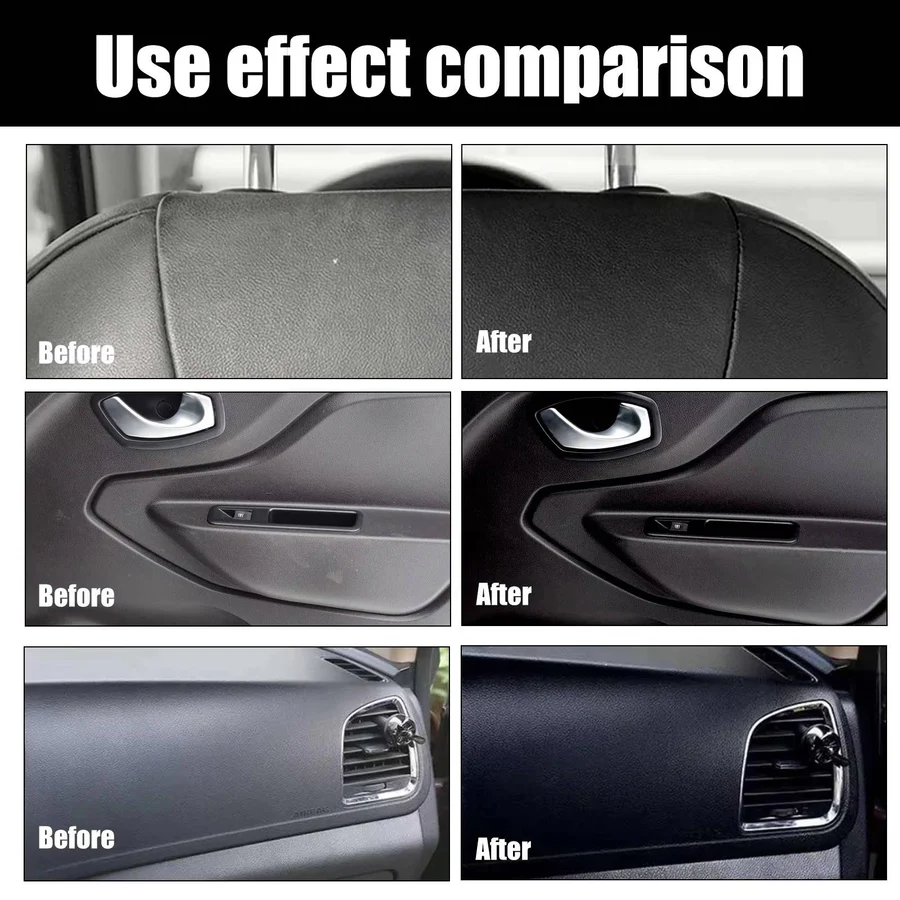 Set of 3 Professional Interior Cleaners for Vehicles