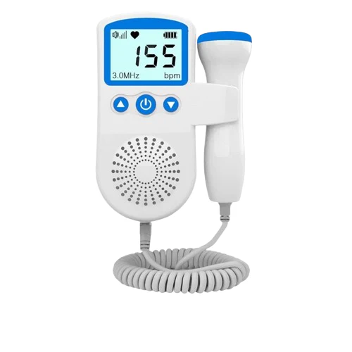 Tragbarer Herzfrequenzmonitor für Föten mit LCD-Anzeige
