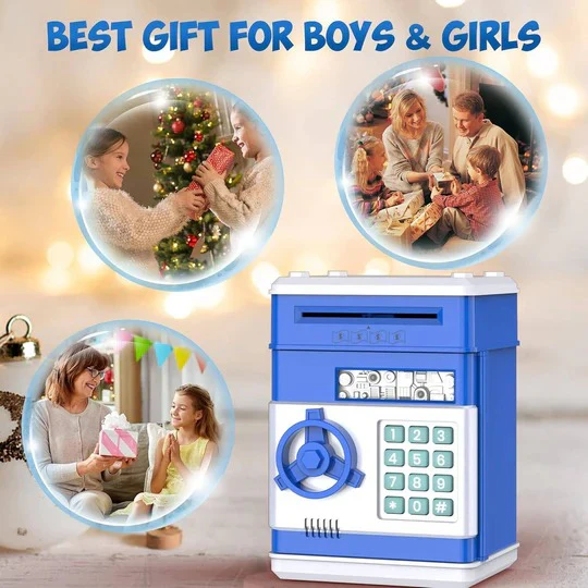 Smart piggy bank for children with security code