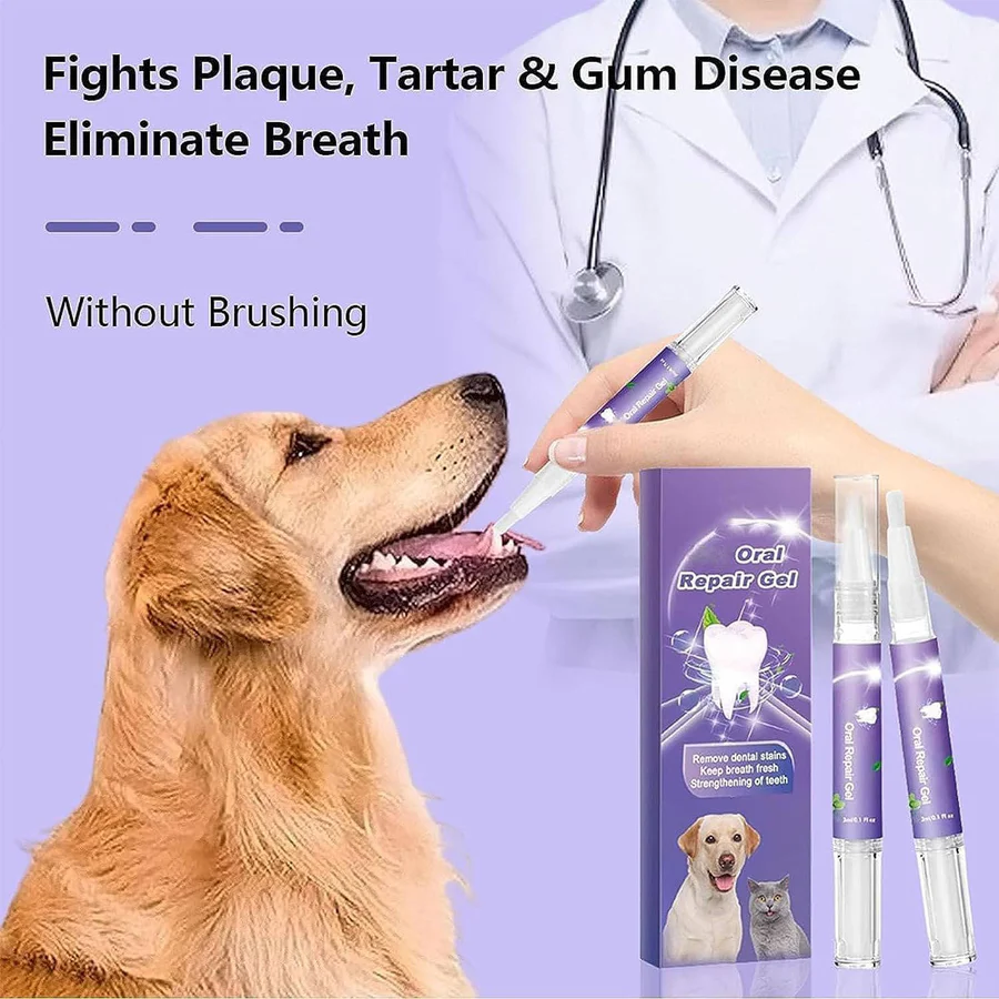 3er Set Zahnpflege-Gel für Hunde