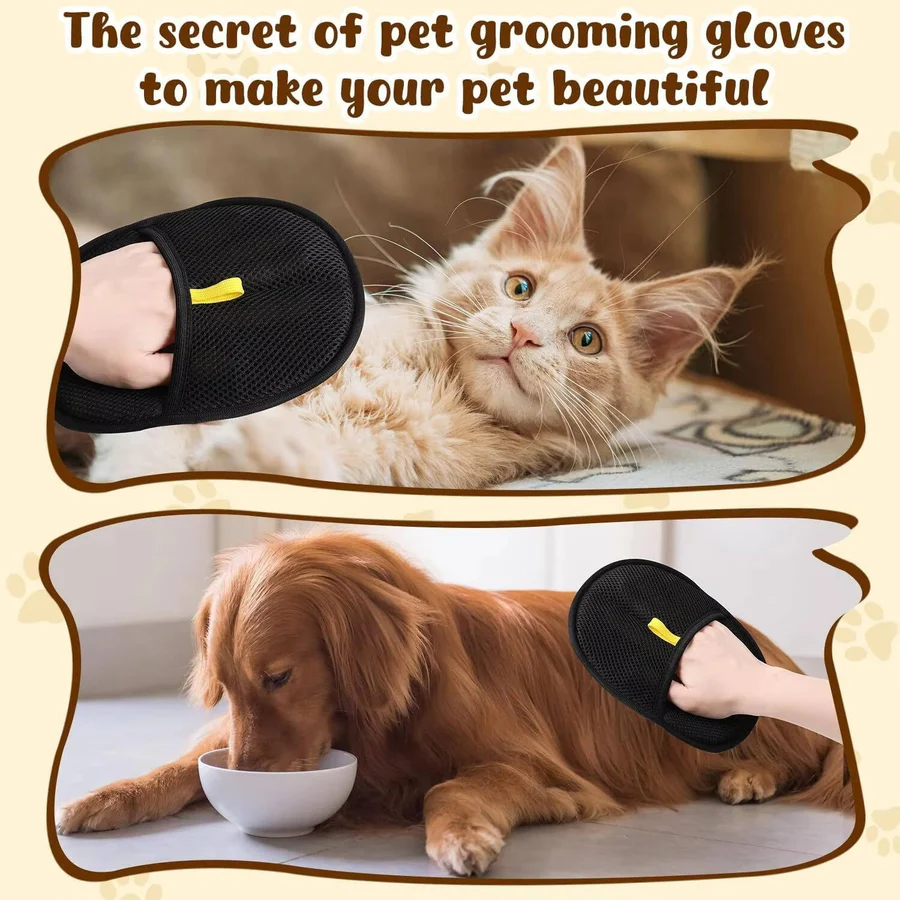 Effektive Haustierpflegehandschuhe im 2er Set