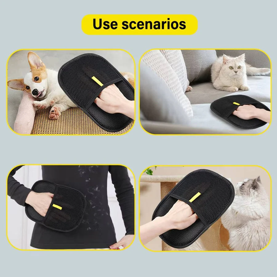 Effektive Haustierpflegehandschuhe im 2er Set