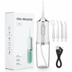 Cordless Water Flosser with Replaceable Nozzles for Oral Care