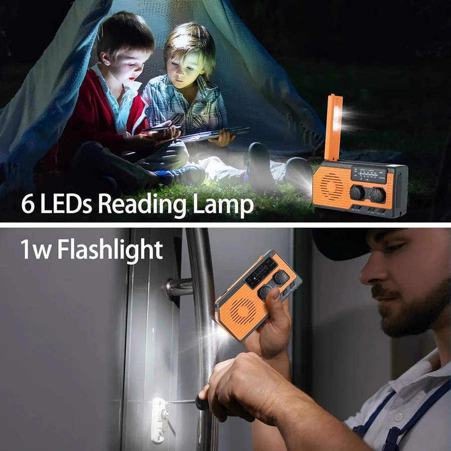 Sonnenschein | Solar-Handkurbel Notfallradio mit Powerbank