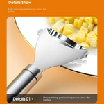 Stainless Steel Corn Stripper with Ergonomic Handle