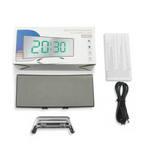 Elegant LED clock with curved design