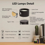 Rechargeable Wall Light with 360° Rotation
