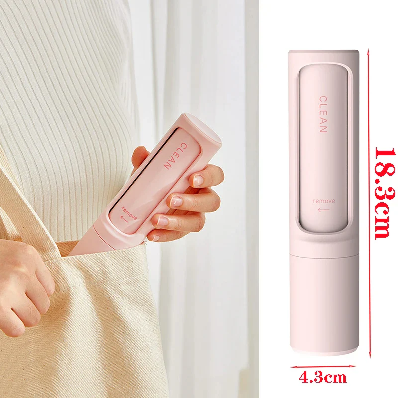 Reusable Lint Roller with Integrated Pet Hair Brush