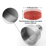 Stainless Steel Burger Press for Uniform 5-Inch Patties
