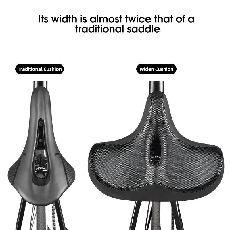 Ergonomic Bicycle Saddle with Ventilation for Long Rides