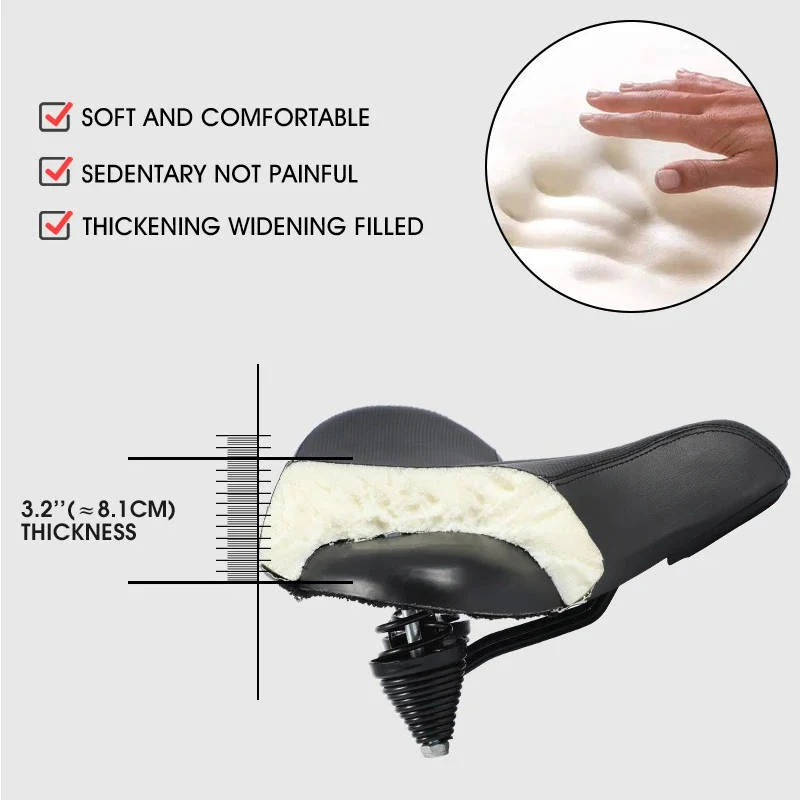Ergonomic Bicycle Saddle with Ventilation for Long Rides