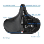 Ergonomic Bicycle Saddle with Ventilation for Long Rides