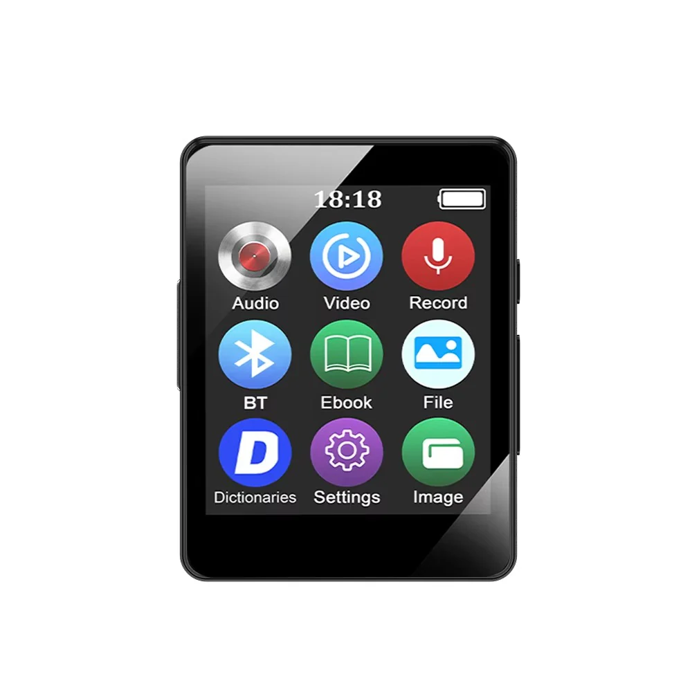 Kompakter Bluetooth MP3 Musikspieler mit Stereo-Audio und Video