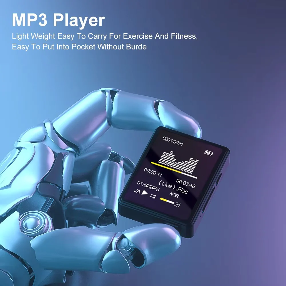 Kompakter Bluetooth MP3 Musikspieler mit Video-Funktion