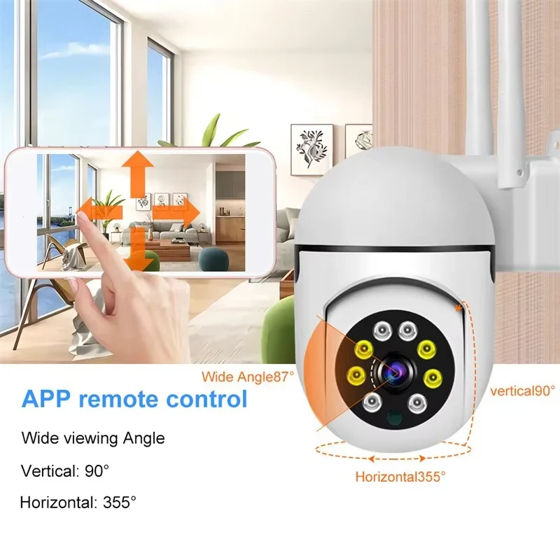 Wireless HD Surveillance Camera with 1080P, 4x Zoom & Night Vision