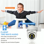 Wireless HD Security Camera with 1080P, 4x Zoom, and Night Vision