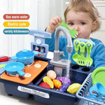 Play Kitchen with Faucet and Cooking Utensils – Interactive Toy
