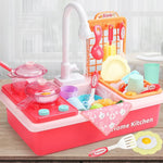 Play Kitchen with Faucet and Cooking Utensils – Interactive Toy