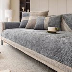Elegante Sofaabdeckung aus hochwertigem Leinen für optimalen Schutz