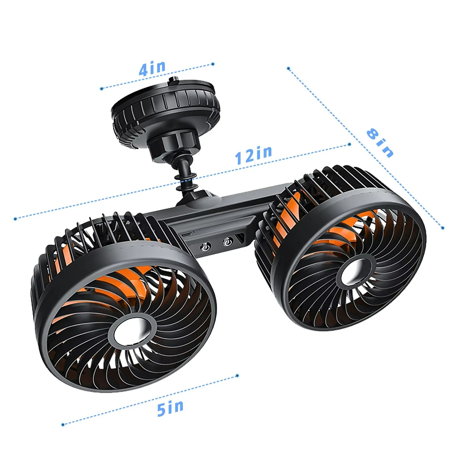 Kraftvoller Kabelloser Fahrzeugventilator mit 4000 mAh Akku