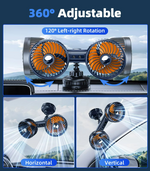 Kraftvoller Kabelloser Fahrzeugventilator mit 4000 mAh Akku