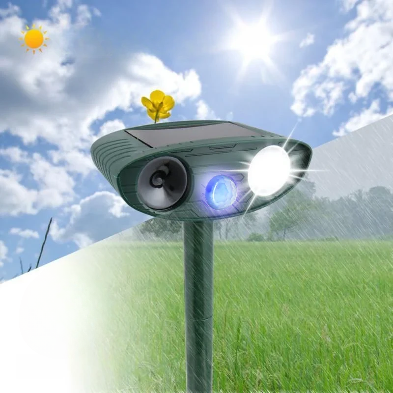 Solarbetriebener, Bewegungsaktivierter Tiervertreiber – 4er Set