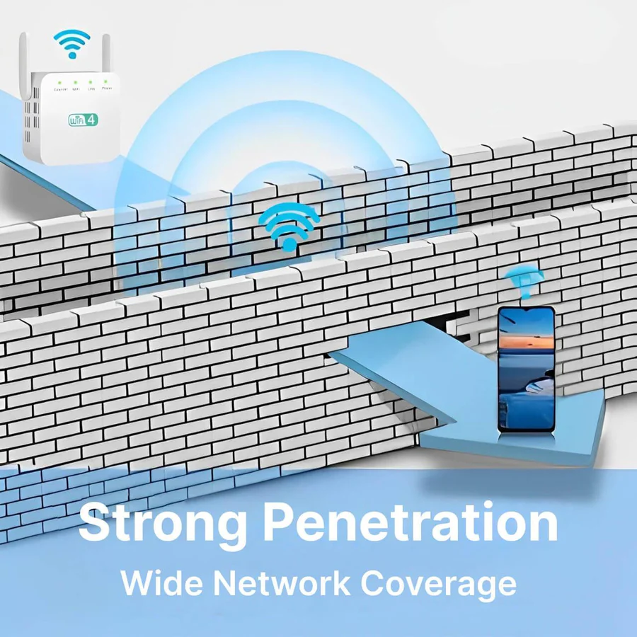 Powerful Wi-Fi Extender with Long Range