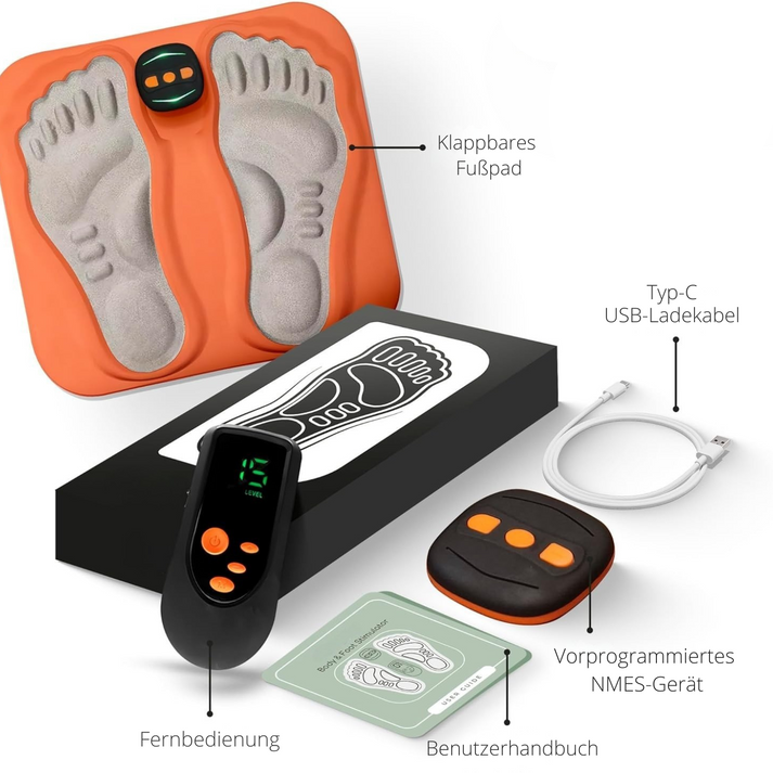 Electrical foot stimulator for the relief of nerve complaints