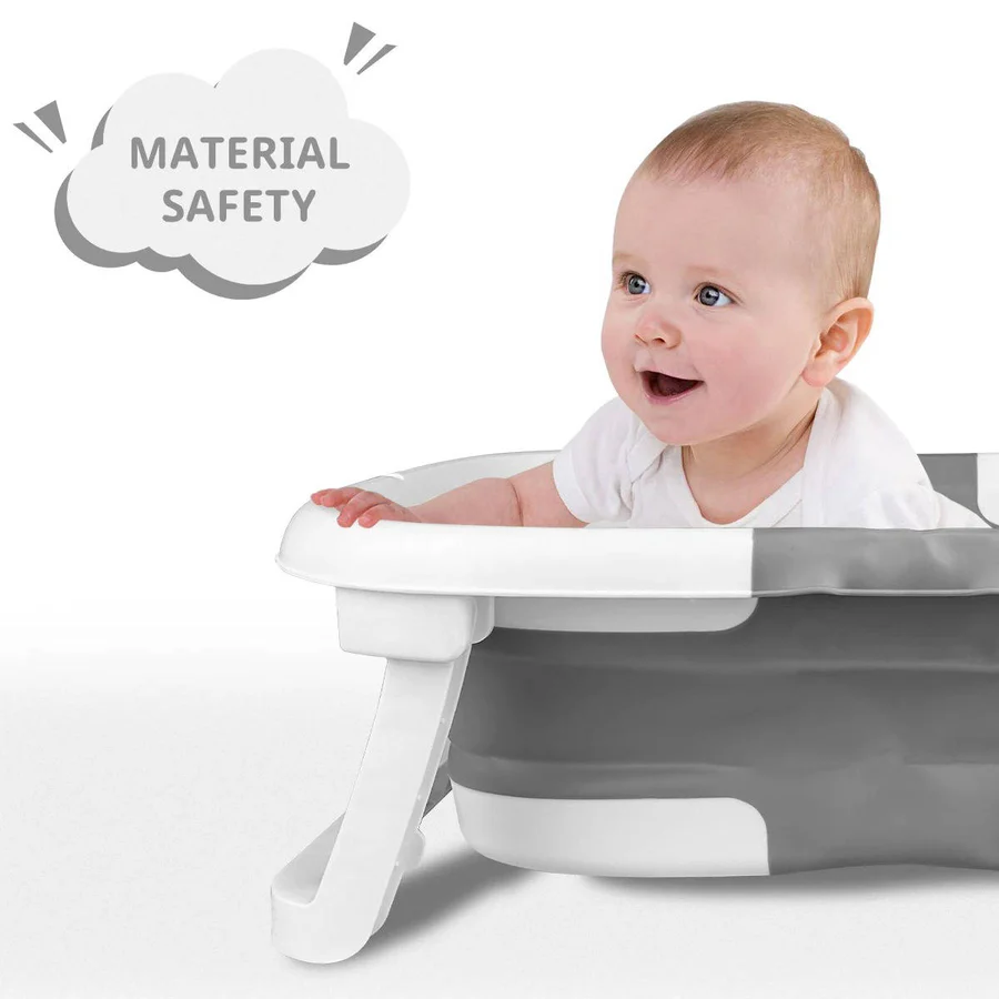Compact Baby Bathtub for Newborns – Foldable and Safe