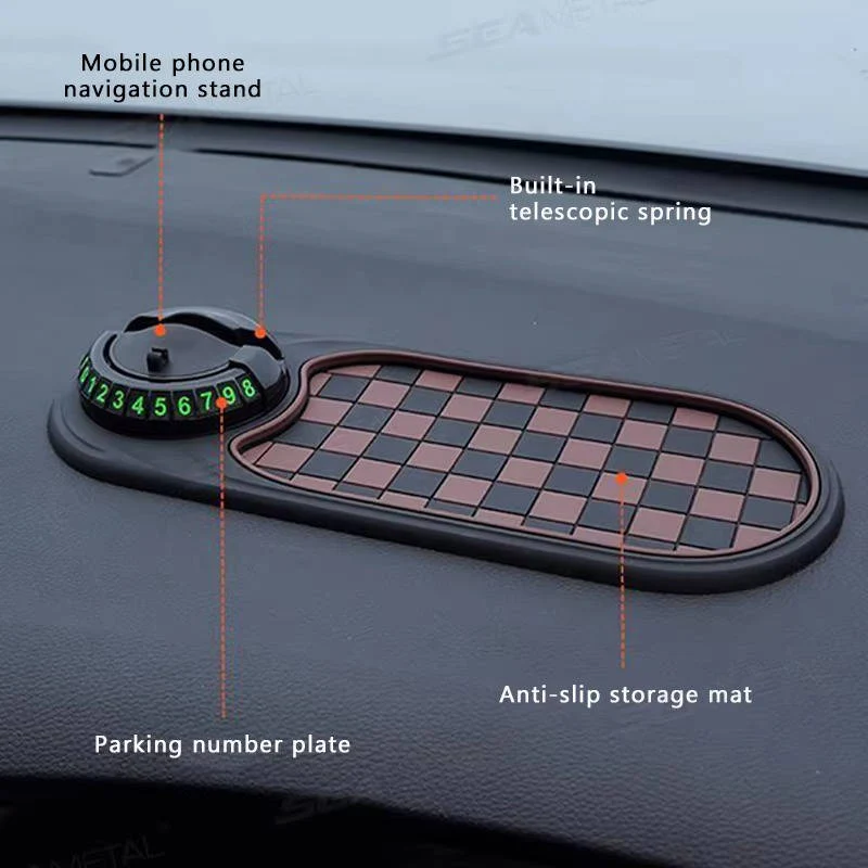 Versatile Car Phone Holder with Non-Slip Base