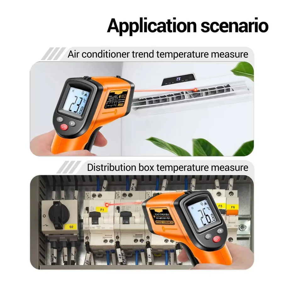 Kontaktfreies Infrarot-Laserthermometer für präzise Messungen