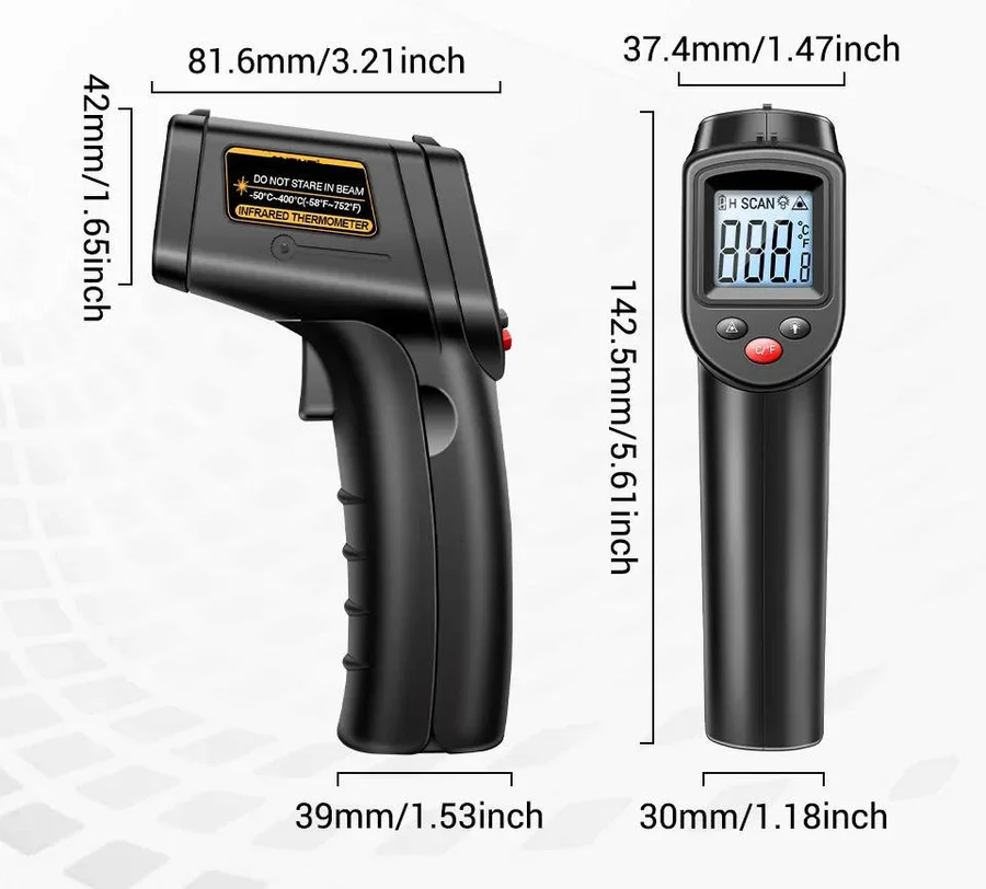 Kontaktfreies Infrarotthermometer für präzise Messungen