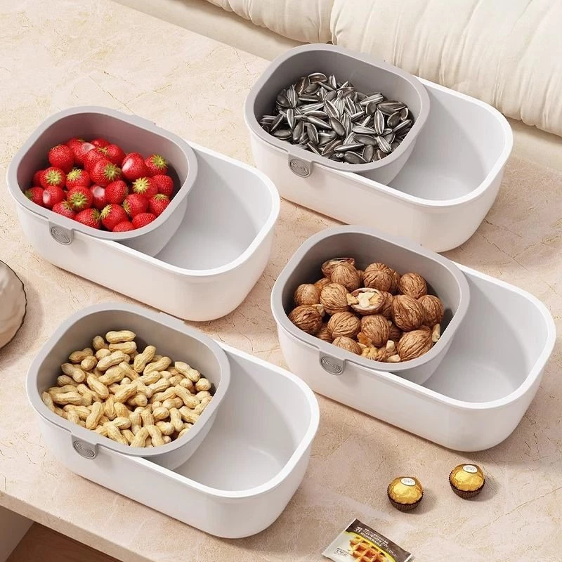 SnackNest: Stilvolle Snackschale mit Abfallbehälter