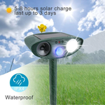 Solarbetriebener Ultraschall-Hirschvertreiber, 4er-Pack
