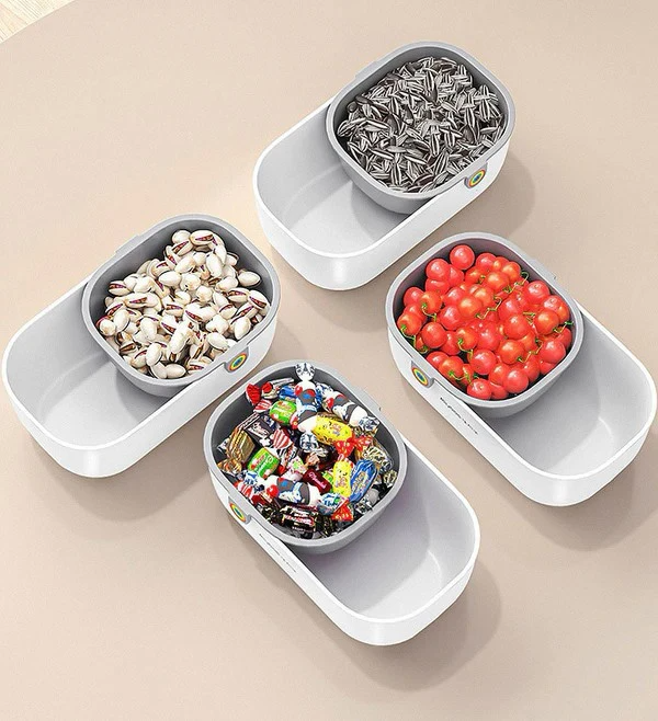 SnackNest: Stilvolle Snackschale mit Abfallbehälter